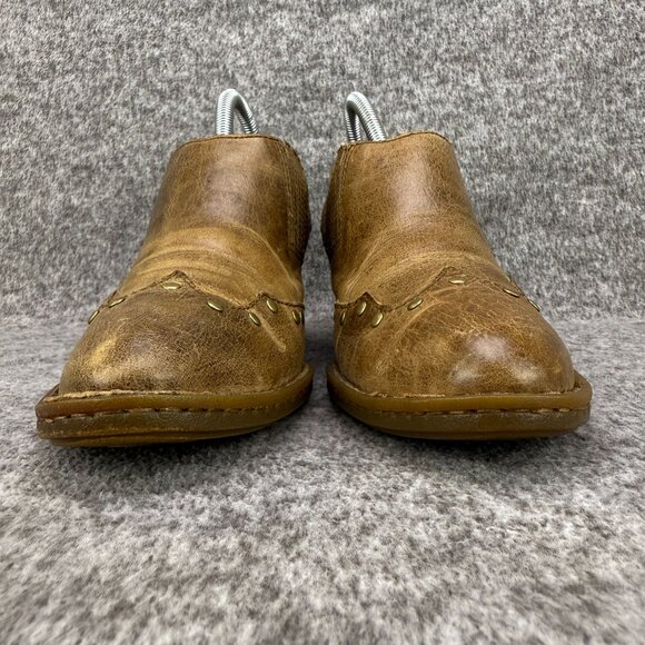 ✅Born Womens Sz 8M✅EU39 Western Studded Leather Ankle Booties Block Heel W11991 - Picture 6 of 12